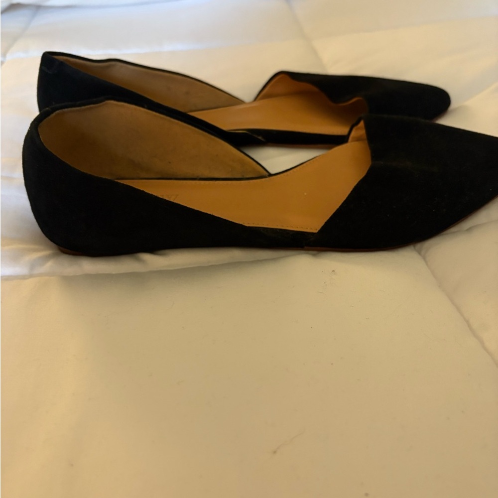 J. Crew Pointy Toe Black Women's Flats